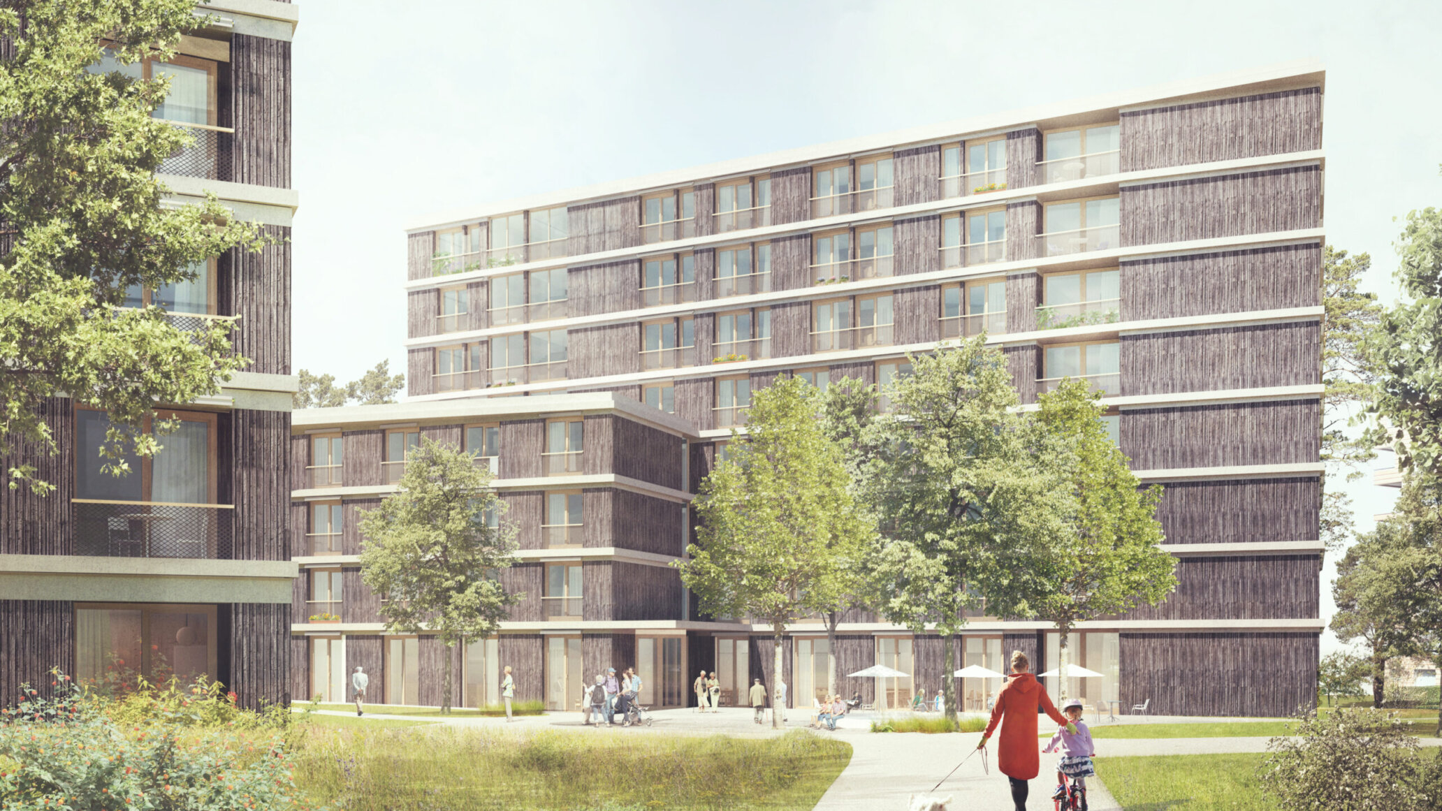 Ansicht Hof Neubau Sihlsana