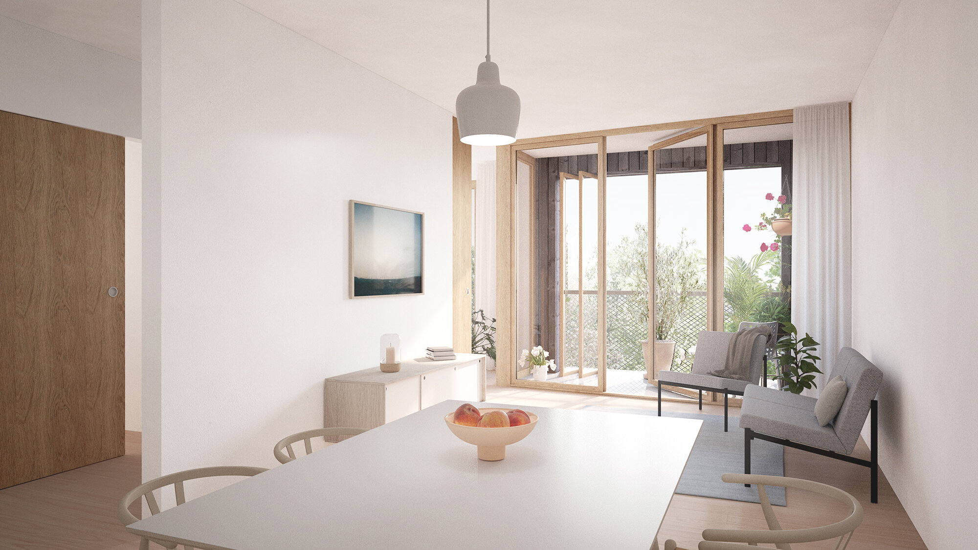 Ansicht Wohnung Neubau Sihlsana